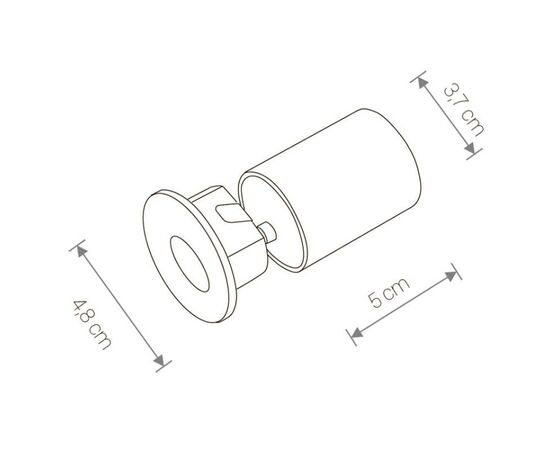 Светильник встраиваемый NOWODVORSKI 9103 OIA LED white 1x LED 1W