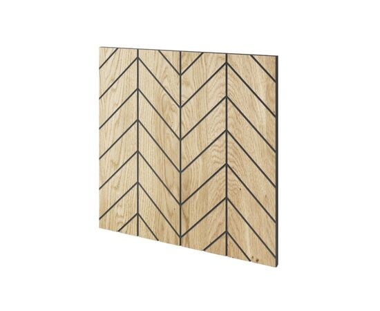 Panel oak veneer milled panel Lamele3D Versailles 600x600x11 mm