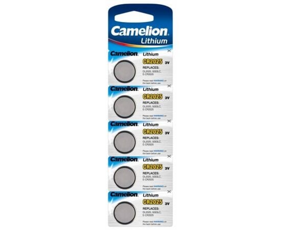 Battery Camelion CR2025 3V Lithium 5 pcs