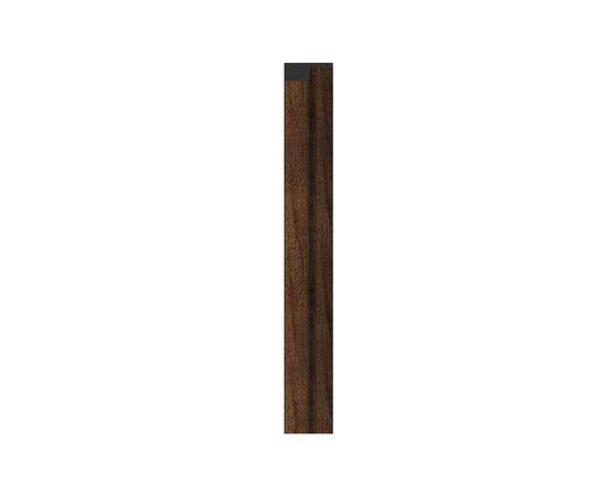 Left end trim VOX Profile Linerio L-Line Chocolate 2650x61x21 mm