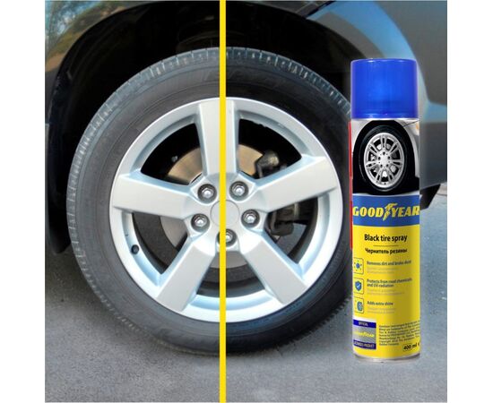 Black tire spray, aerosol Good Year GY000700 400 ml