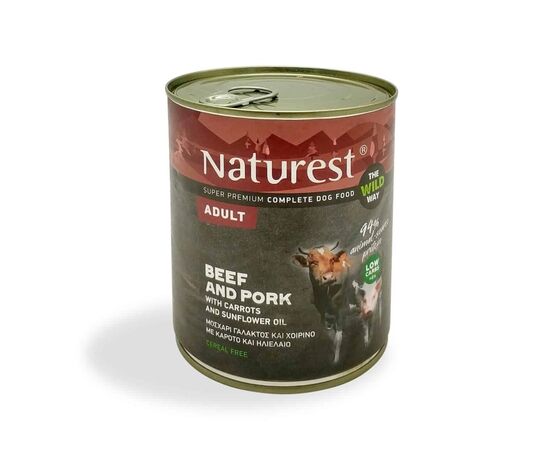 Корм для собак мокрый PET INTEREST NATUREST ADULT свинина и говядина 800гр