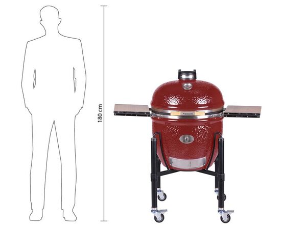 Ceramic grill Monolith Le Chef Pro-series 2.0 Red