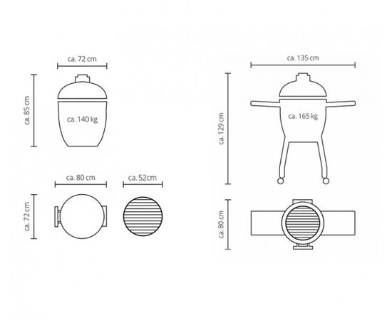 Ceramic grill Monolith Le Chef Pro-series 2.0 Red