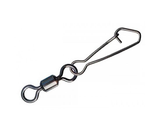 Карабинчики Gurza Rolling Swivel/Hooked Snap BN №8 10 шт