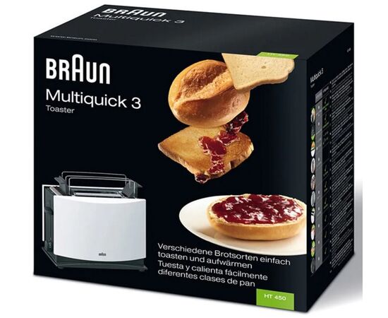 Toaster Braun HT450WH 950W