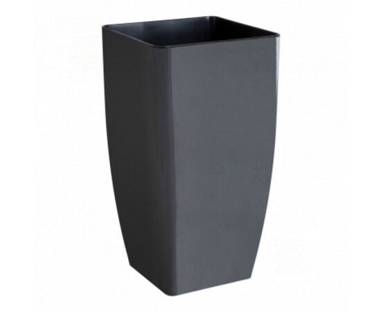 Pot plastic Aleana Kvadro 27x27x51cm granite