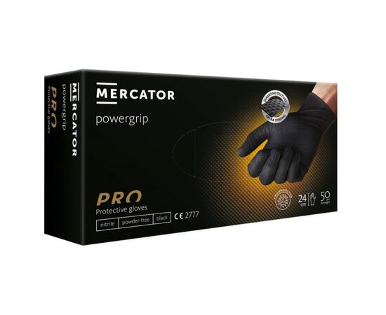 Nitrile chemical resistant gloves powergrip Mercator XL