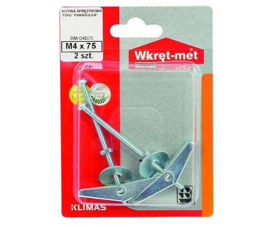 Toggle anchor Wkret-met BM-04075 M4x75 mm 2 pcs