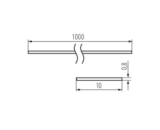 Плафон для алюминиевого профиля Kanlux SHADE B/F-W 26569 1 м 10 шт