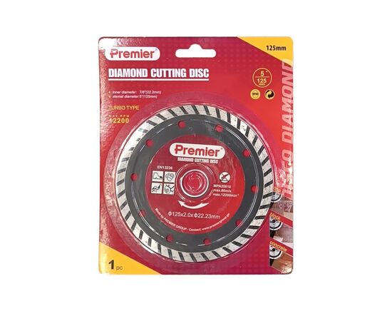 Diamond blade Premier Turbo YF1105-125 125 mm