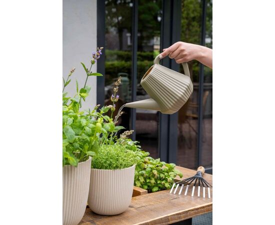 Flower pot Capi Europe Planter ball Groove sawdust 21,5x20cm