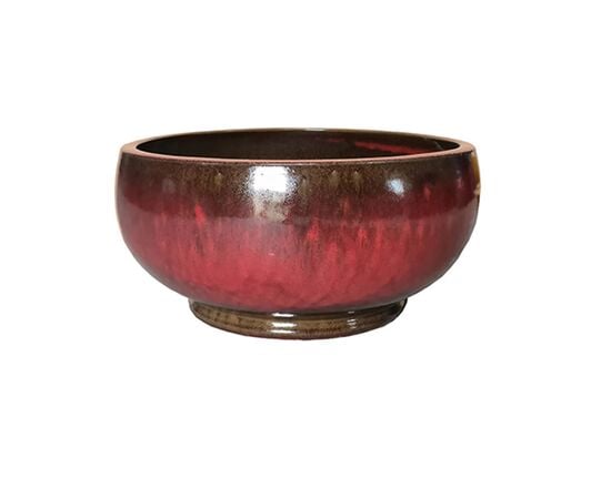 Керамический горшок Mega Collections Noble Bowl Low Oxblood D39H19