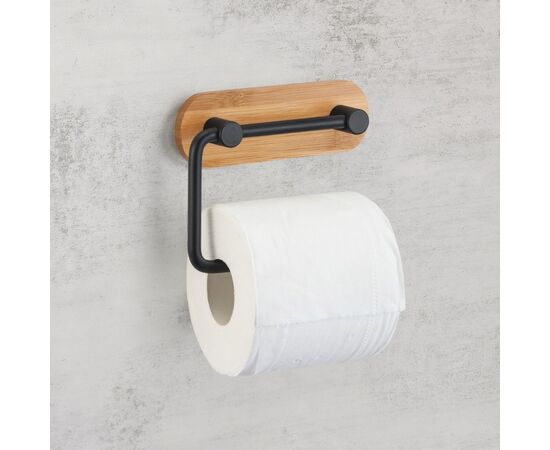 Self-adhesive toilet paper holder MSV Bambou YONO