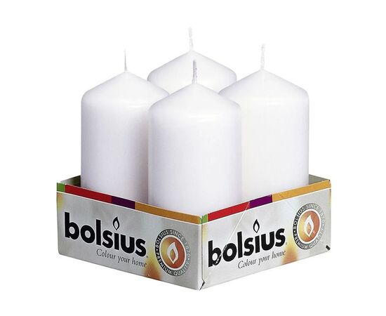 Candle white Bolsius 100/48