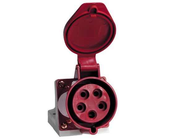 Power socket EKF 115 3Р+РЕ+N 16А 380V IP44 red