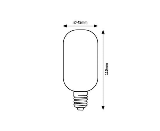 ნათურა Rabalux LED Е27 4W 3000K T45 h110 Filament 79008