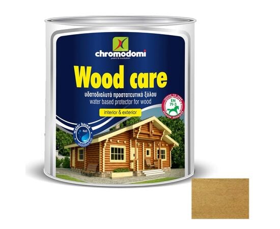 ხის ლაქი წყლის ბაზაზე Chromodomi Wood Care-W Νο903 ღია კაკალი 2.5 ლ