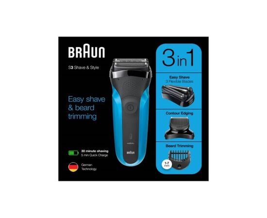 Электробритва Braun 310BT BLK/BLU