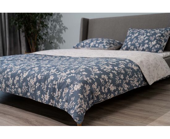 Bed linen set Ardesto Gloria ART2022FB 100%cotton 200x220cm blue