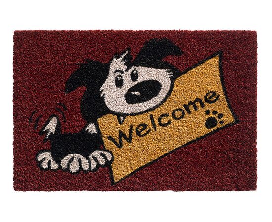 Rug Hamat BV Ruco print Welcome dog 40x60