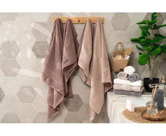 Towel set Ardesto ART2357NS 100%cotton 2pcs beige