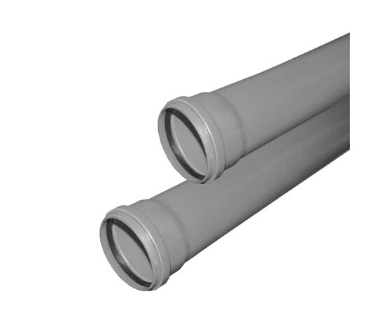 Internal sewerage pipe  HAKAN 100X1000 PP HT S20 GRAY