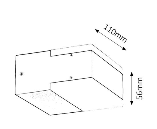 Wall lighting Rabalux BONA 9W 4000K 678Lm IP54 black 8060