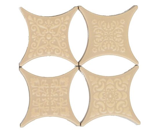 ჩასადგმელი Absolut keramika ESTRELLA SET CORE BEIGE 6,7x6,7 სმ