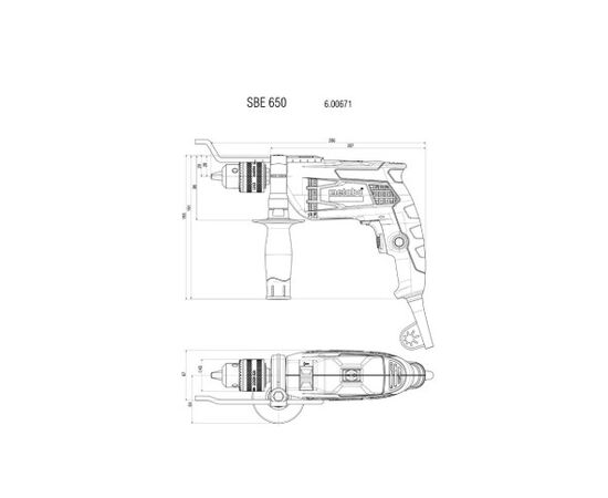 დარტყმითი დრელი Metabo SBE 650 650W (600671000)