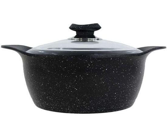 Pan with lid OMS GRANIT 25073 22x12 cm 3.7 l