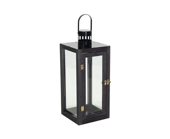 Lantern black metal Lorenzo W13H34