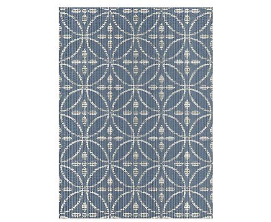 ხალიჩა DCcarpets Terazza 21194 Ivory Silver/Blue 160x160 სმ