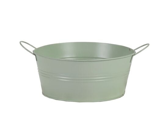 Горшок металлический Mega Collections Bob 2 Ears Bowl Olive Green D24.5H11