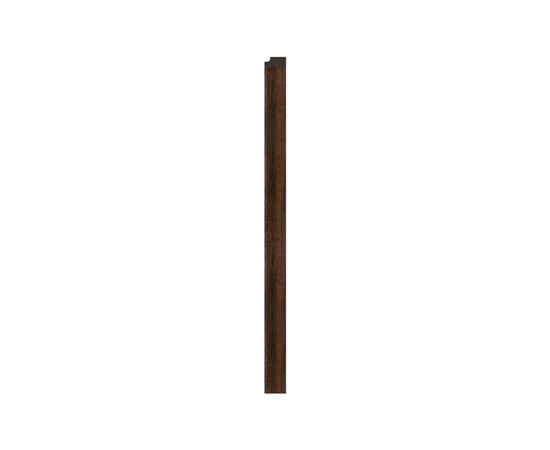 Right end trim VOX Profile Linerio M-Line Chocolate 2650x26x12 mm