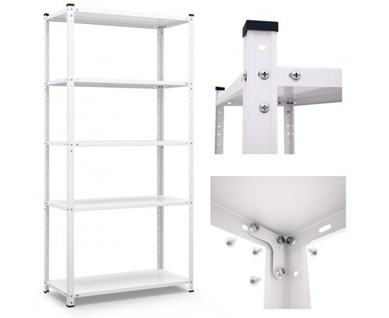 Metal shelving Metkaspostach 1840х950х340 mm white