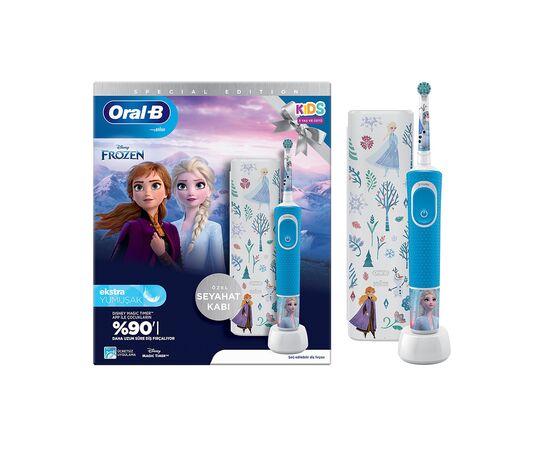 Детская электрическая зубная щетка Oral-B D100.413.2KX Frozen