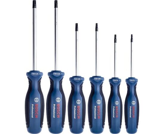 Screwdriver set Bosch 1600A01V09 Torx 6 pcs