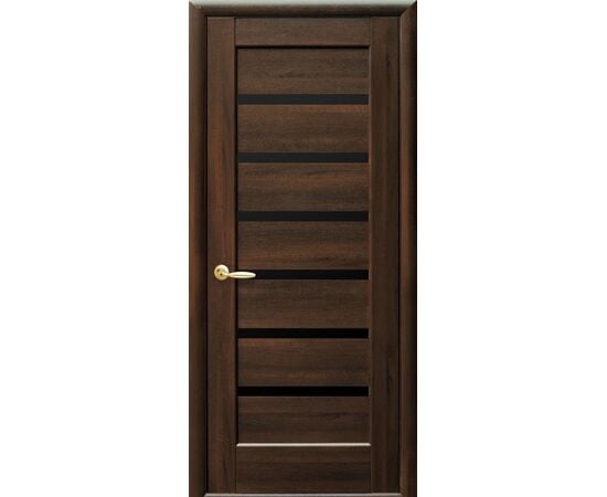 Door set New Style PVC Deluxe Linnea 34x800x2150 mm chestnut glass BLK