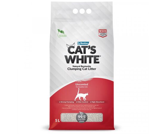 Песок кошачий без запаха Cat's White 5л  W225