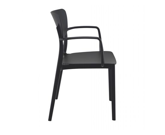 Armchair black Lisa 82x53x54 cm