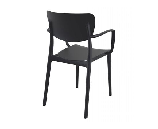 Armchair black Lisa 82x53x54 cm