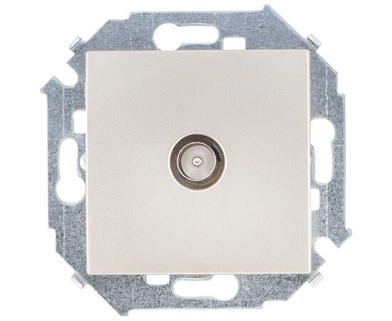 Socket TV Simon 1591475-034 1 sectional champagne