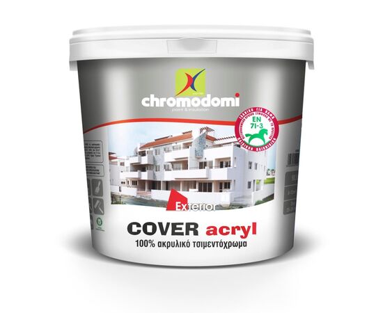 საღებავი აკრილის ფასადის Chromodomi Cover Acryl 3 ლ თეთრი