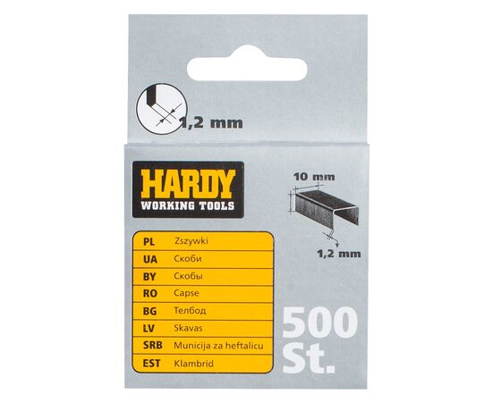 სტეპლერის ტყვიები Hardy 2241-650012 12 მმ 500 ც