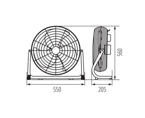 Floor fan KANLUX VENETO-46C 23813