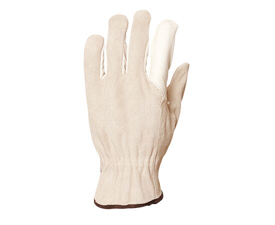 Leather gloves Eurotechnique S11 1221 white