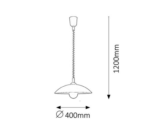 Подвес Rabalux Round 4780 E27 1x MAX 60W