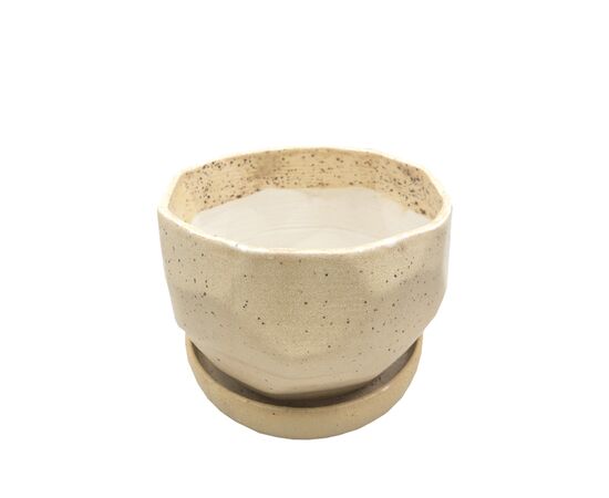 Ceramic pot stone large 16 cm