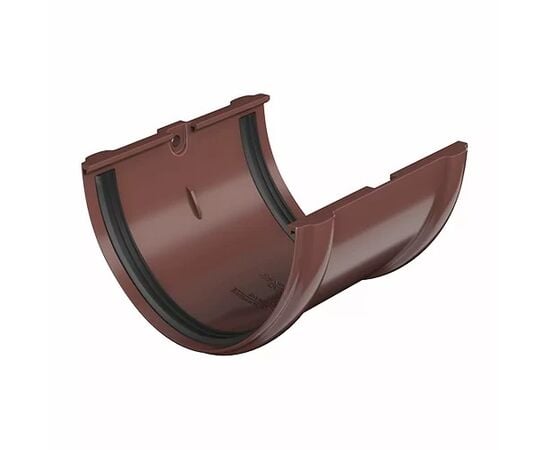 Gutter connector Technonicol 125/82 PVC brown